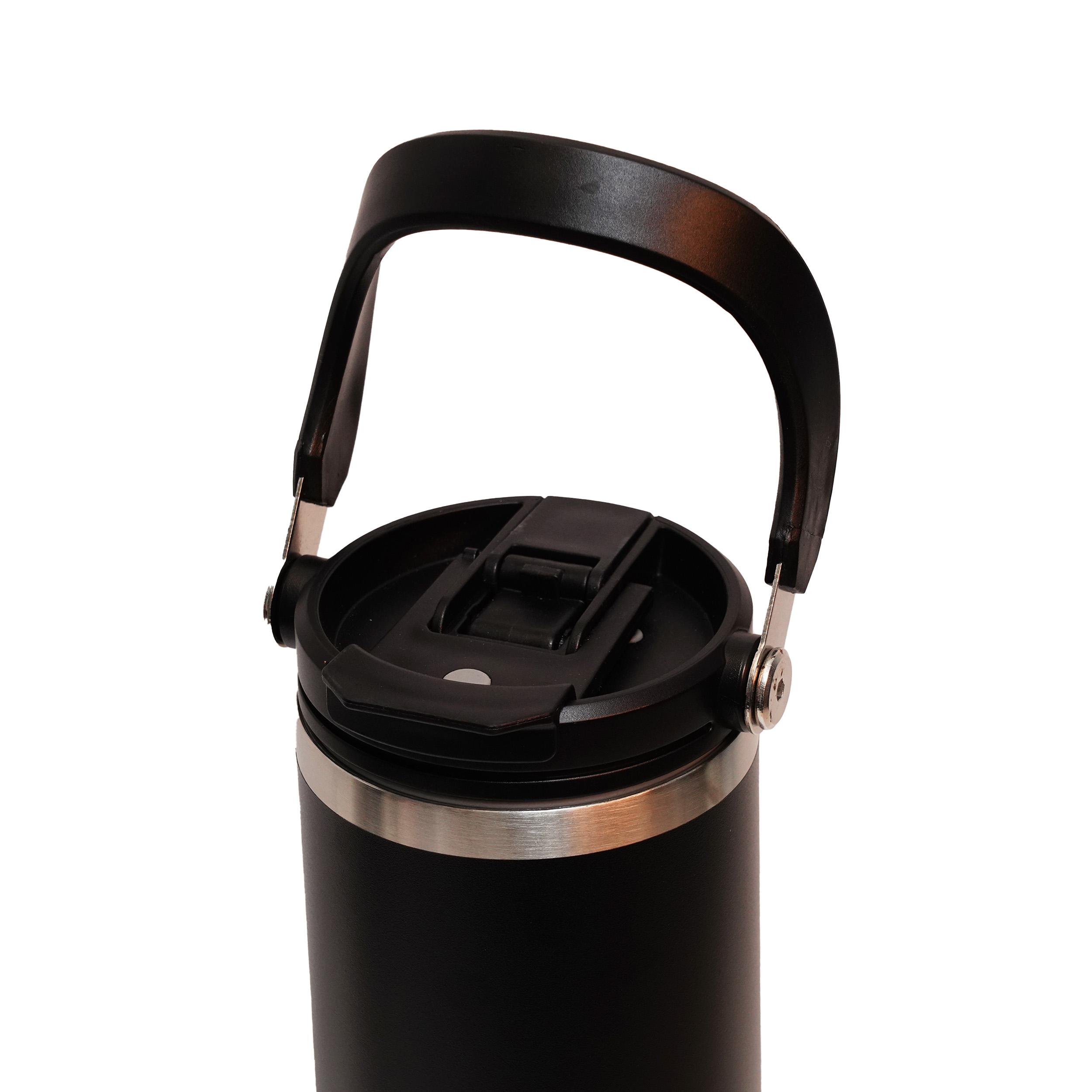 Promotional Travel Coffee Mug Stainless Steel Water Bottles - Black